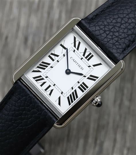 cartier tank watch with diamonds|cartier tank quartz argent.